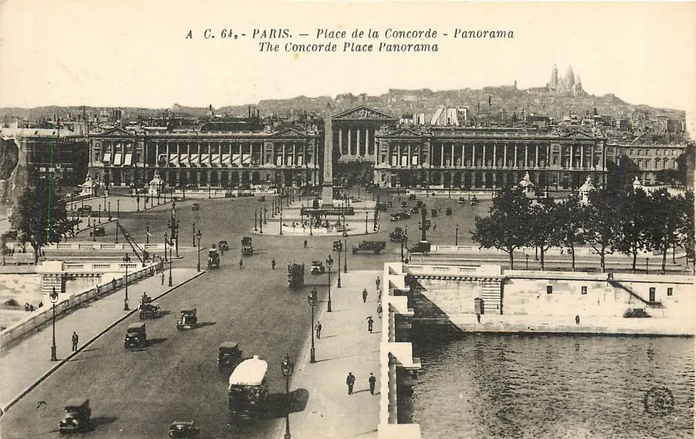 Paris — Praça da Concórdia — Panorama — A. C. 64 - Frente