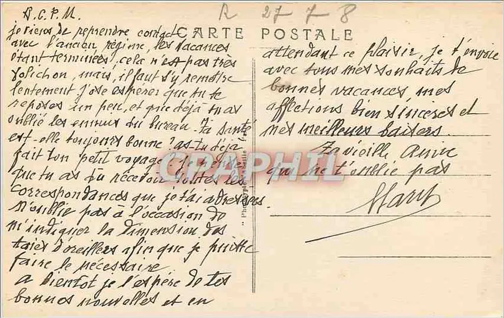 Paris — Praça da Concórdia — Panorama — A. C. 64 - Verso