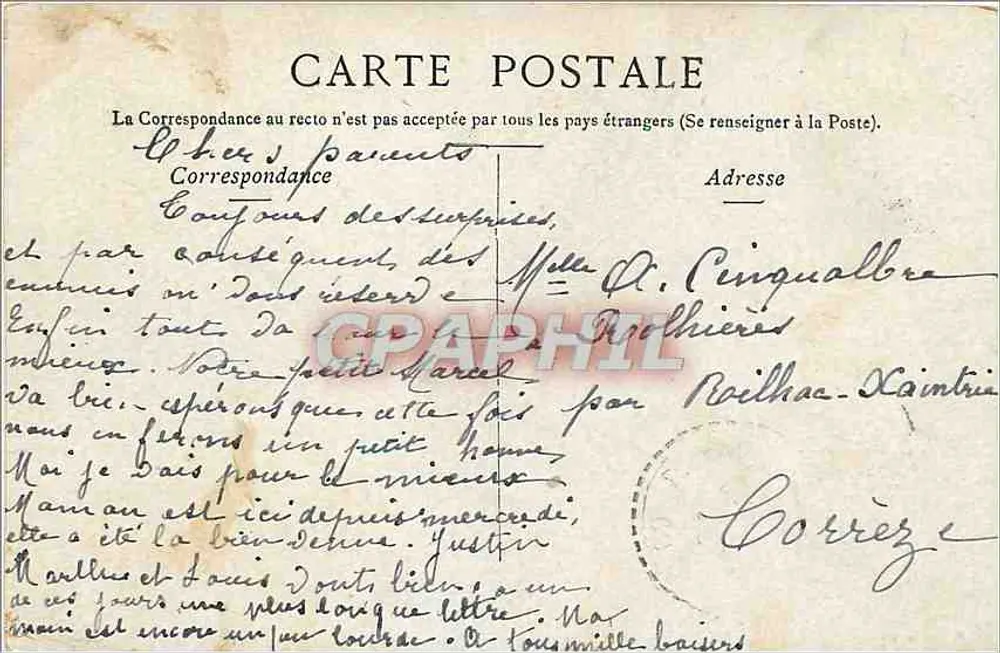 Paris - A TRINITÉ — editor não visível, número de série não legível - Verso