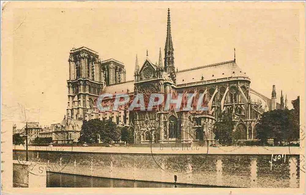Nossa Senhora de Paris — Vista geral — Les Éditions d'Art Paris, 15, Rue de la Paix - Frente