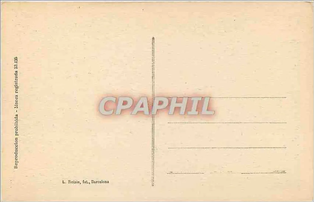 Barcelone - Tibidabo (alt. 532 m.) - Avenida del Tibidabo — L. Roisin, fol., Barcelona, n° 30 - Verso