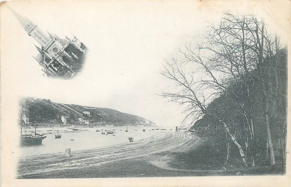 Vista da baía de Saint-Malo — editor não identificado, número de série não visível - Frente