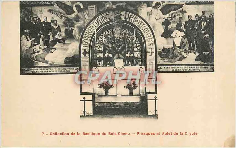Basilique du Bois-Chenu — Fresken und Altar der Krypta — Sammlung der Basilique - Vorderseite