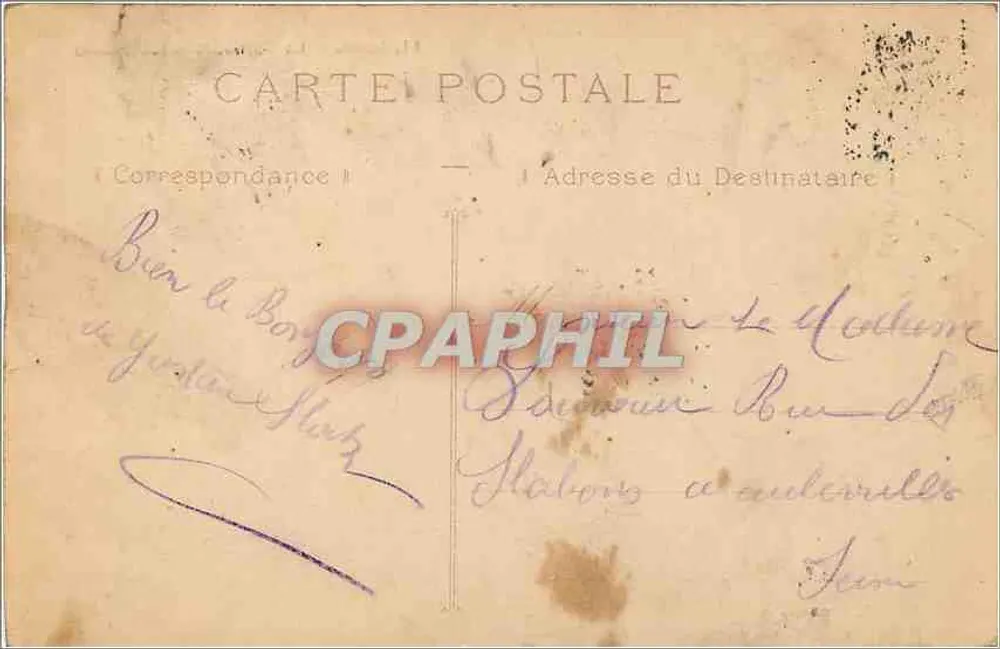 Laon — A Catedral (lado Sul) — Editor: P. Poupel, Laon, n°11 - Verso