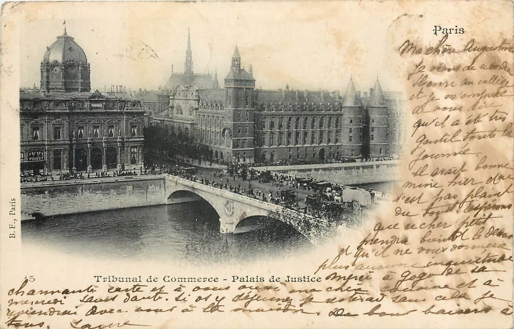 Tribunal de Comércio - Palácio de Justiça — Paris — B.F. Paris, n°45 - Frente
