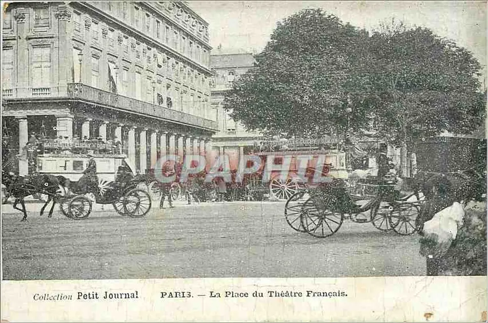 Paris — La Place du Théâtre Français — Collection Petit Journal - Recto