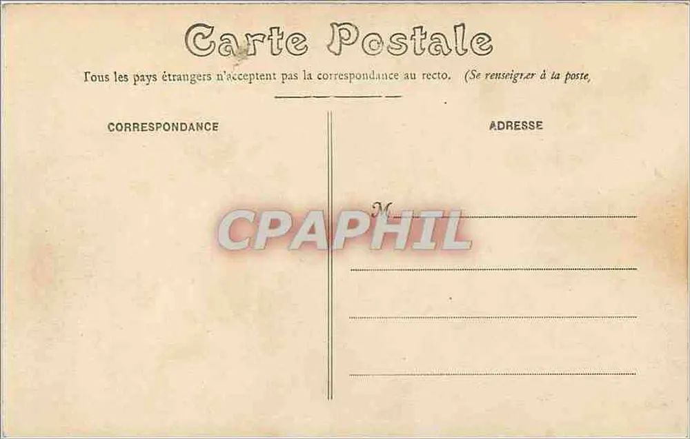 Dieppe — La mer un jour de tempête — G. Friche - Verso