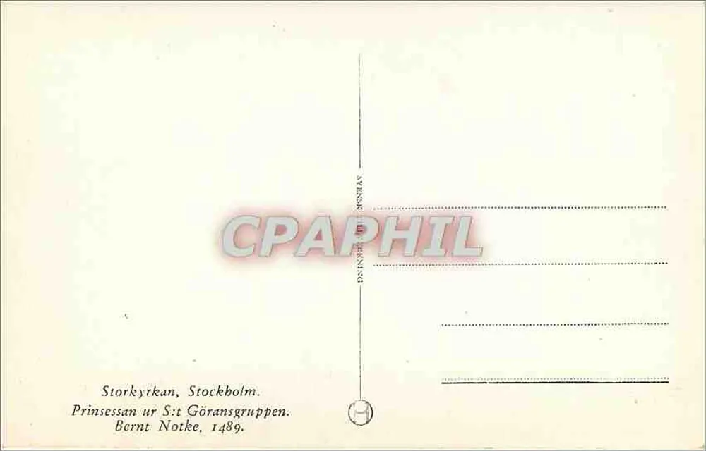 Estátua da princesa da família Göransson — Storkyrkan, Estocolmo — Foto N. Azelius - Verso