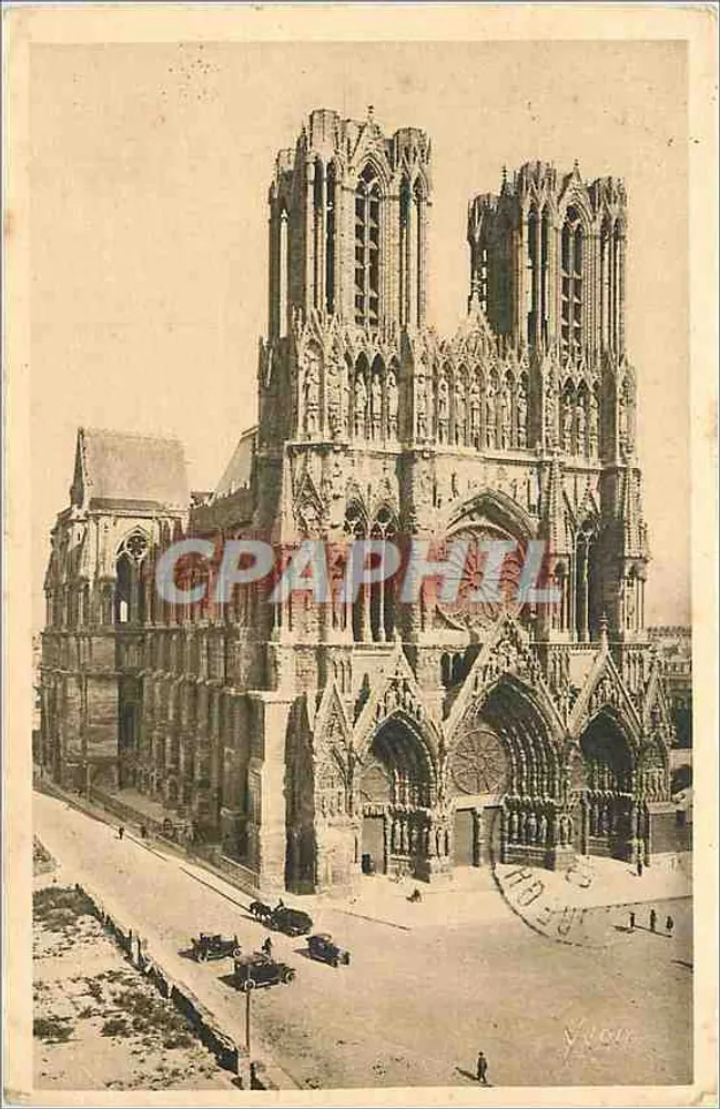 Reims — Catedral — Editor Yvon, n°1 - Frente