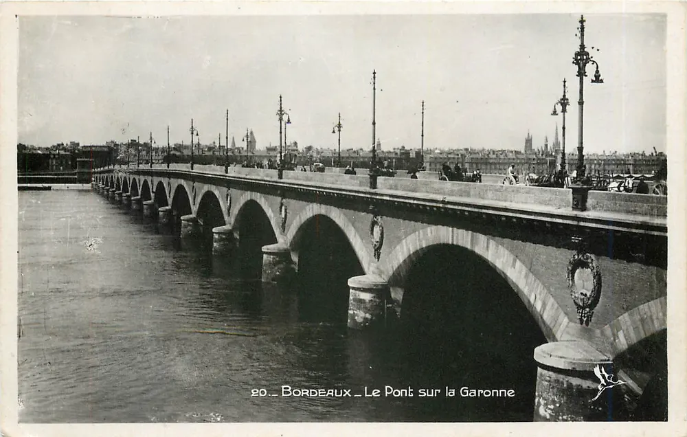 Bordeaux — Le Pont sur la Garonne — Édition La Gironde, n°20 - Recto