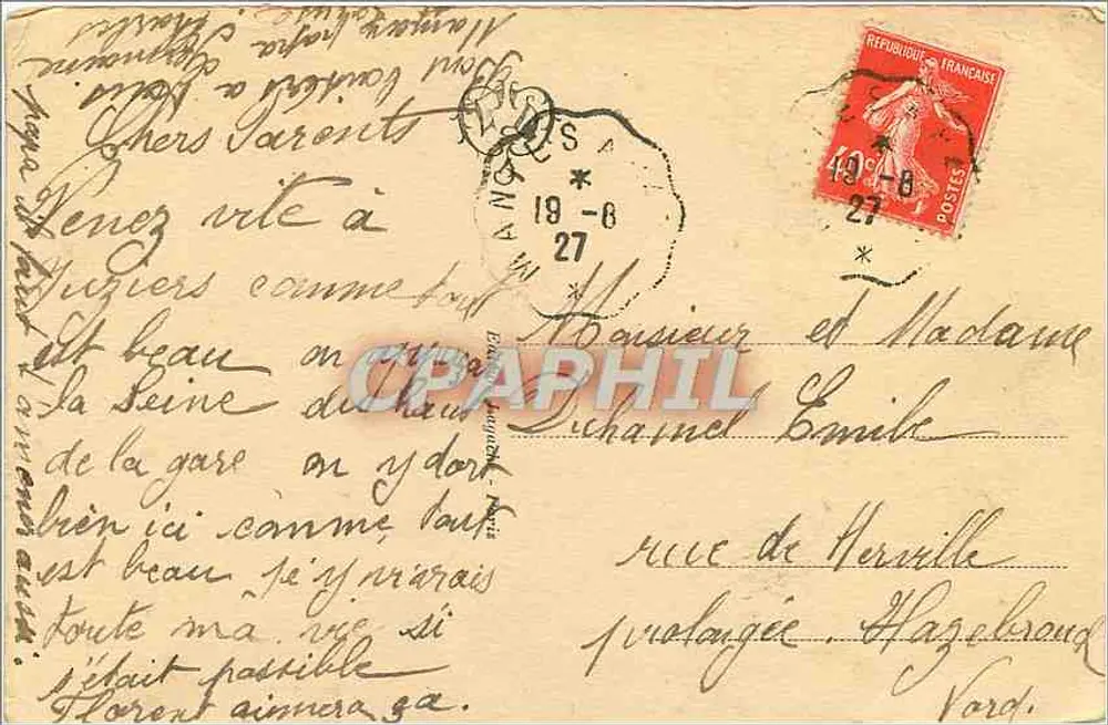 Paris - O Monumento de Gambetta — L.D. — n°16 - Verso