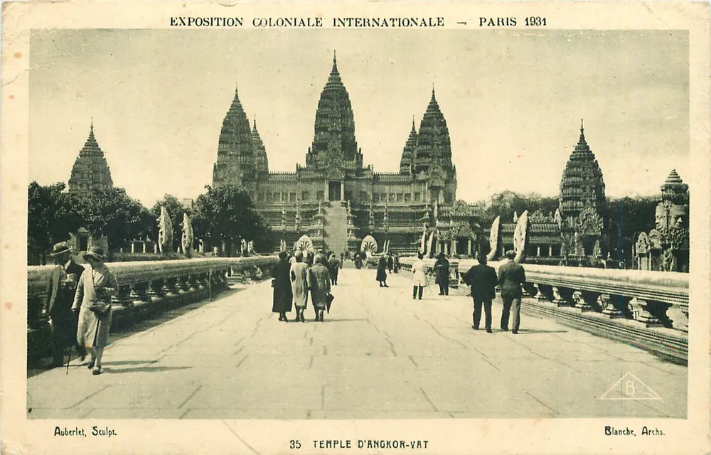 Temple of Angkor Wat — International Colonial Exhibition — Paris 1931 — Blanche, Archa - Front