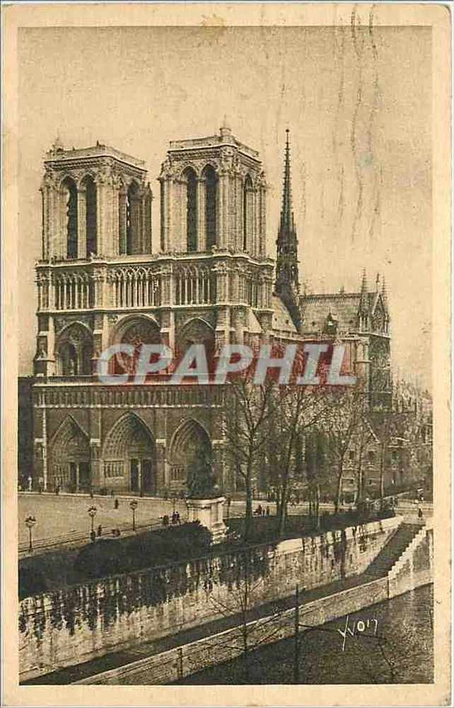Nossa Senhora de Paris — Vista da fachada — Éditions d'Art Yvon, série 51 - Frente
