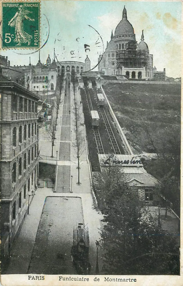 Paris — Funicular de Montmartre — Editor L'Annonciation - Frente