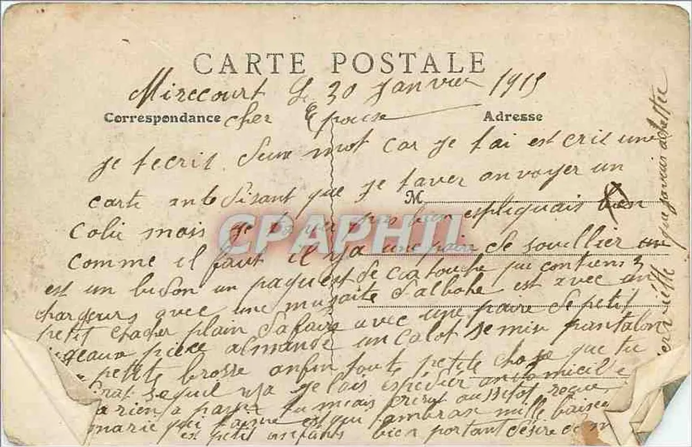 Gérardmer — Amanecer sobre el Lago — Foto. Homeyer y Ehret - Epinal - Reverso