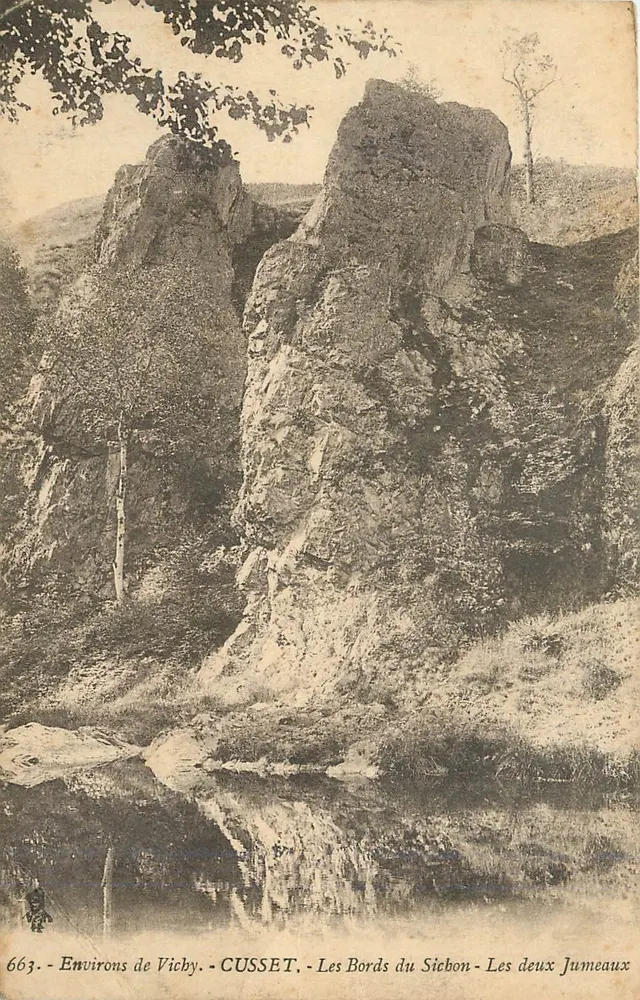 Die beiden Zwillinge — Cusset — Ufer des Siebon — Umgebung von Vichy - Vorderseite
