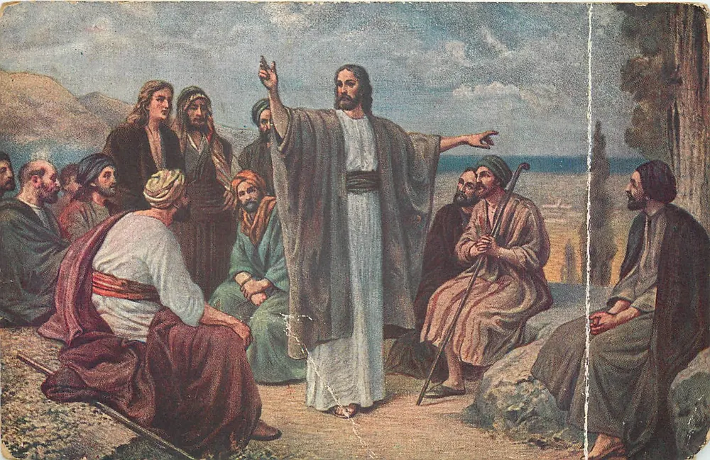 Jesus na montanha — Série N° 727 — Chichorée & Cie, Sainte-Olle-lez-Cambrai (Nord) - Frente
