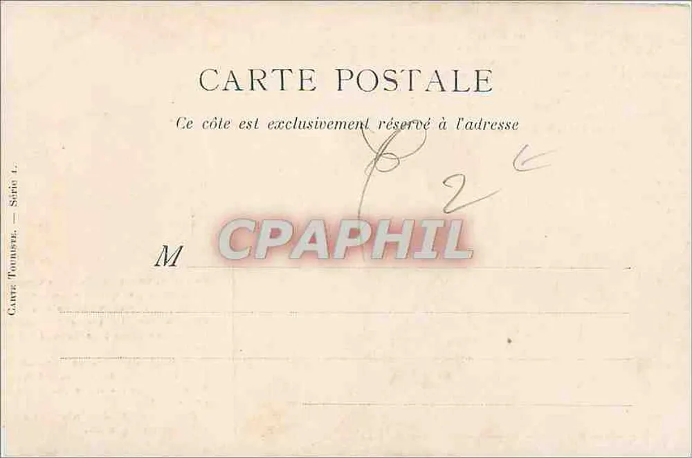 Hôtel de Ville — Geschiedenis van de gemeentelijke instelling van Parijs — Carte Toulouse, Serie 1 - Achterkant