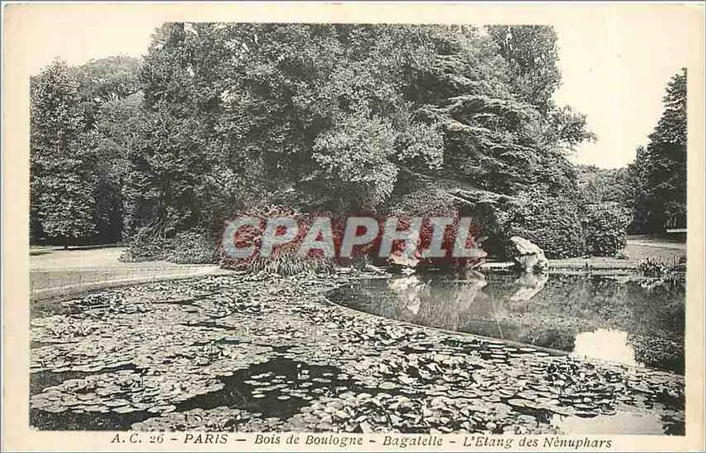 Paris - Bois de Boulogne - Bagatelle - Der Nymphenbecken — A.C. 26 - Vorderseite
