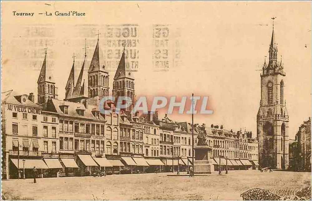 Tournay — La Grand'Place — Uitgave Debie - Voorkant