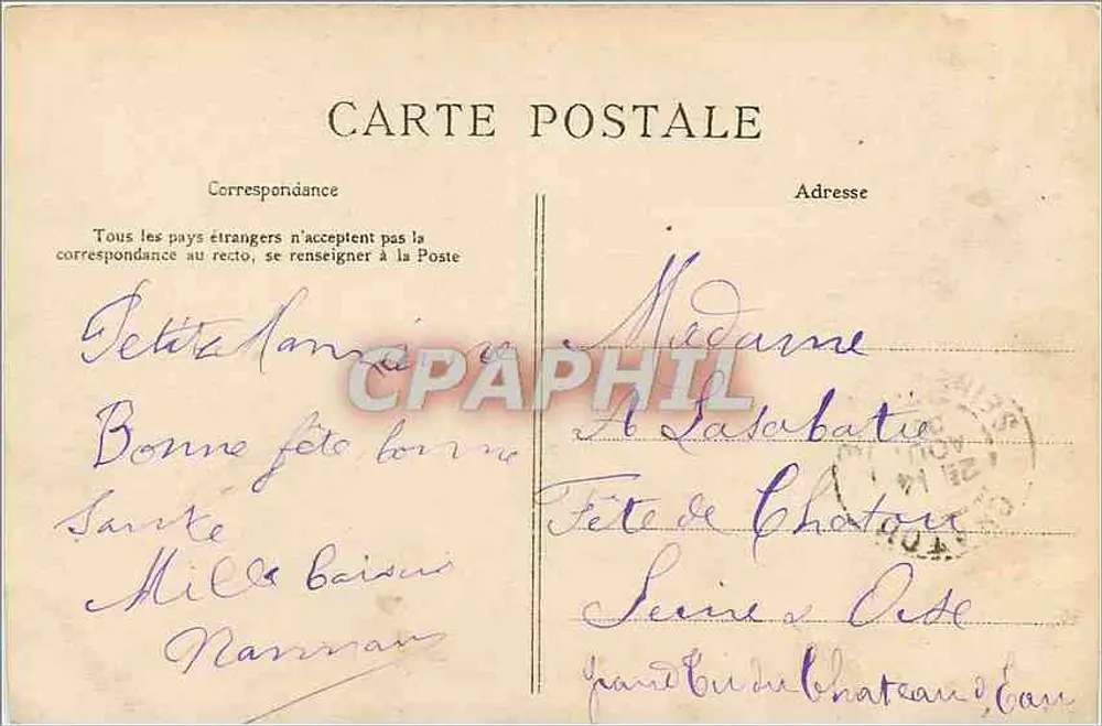 Notre-Dame-des-Anges — Interior da Capela — C.L.G. n°2 - Verso