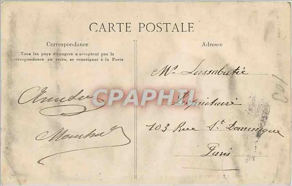 Le Havre — Panorama tirado da Hève — Editor E. D. (nº 66) - Verso