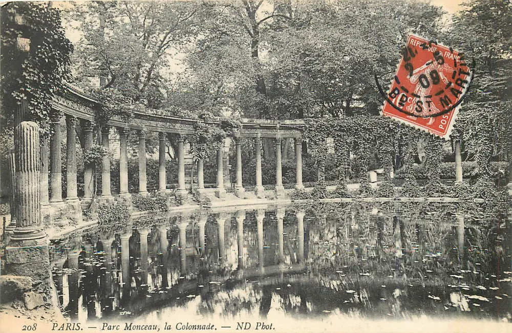 PARIS — Parc Monceau, a Colonnade — ND Phot. n°208 - Frente