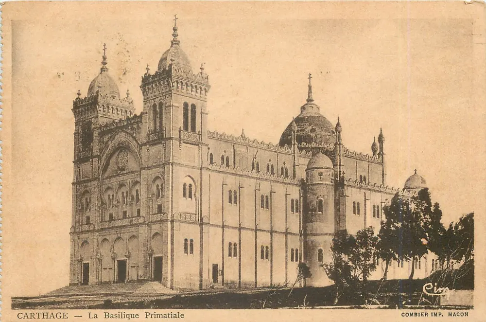 Cartago — A Basílica Primacial — Combier Imp. Macon - Frente