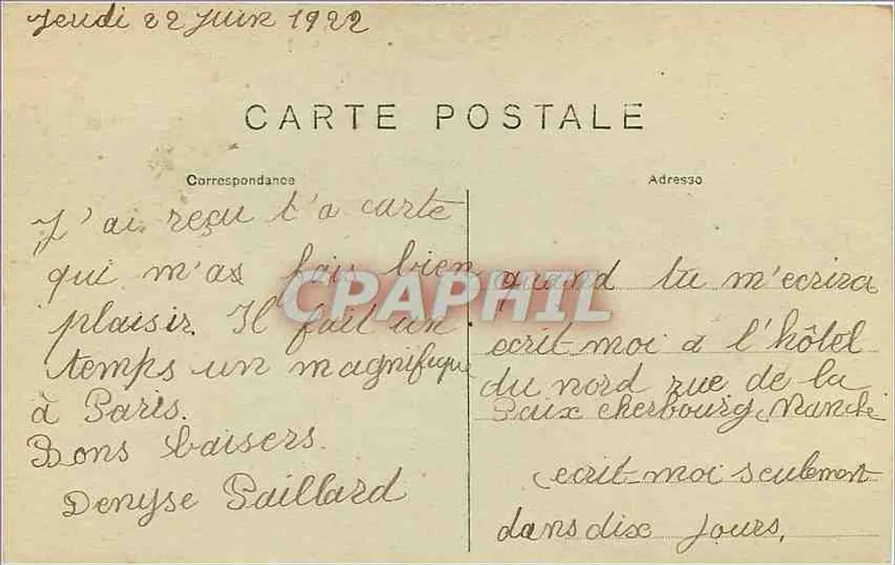 Paris - Bois de Boulogne - Der Rosenpark Bagatelle — unbekannter Verlag, Nr. 38 - Rückseite