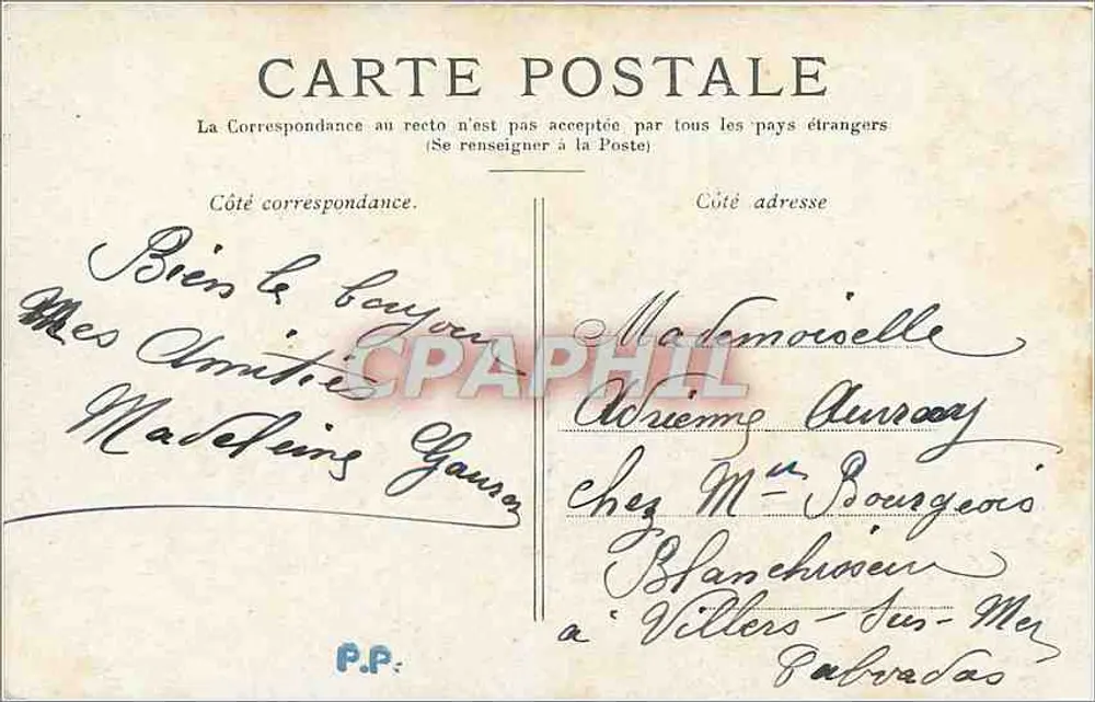 PARIS. — O Trocadéro. — Editor: C. P. H. - Verso