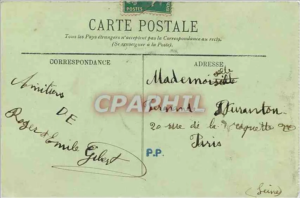 Angoulême — Vista para Saint-Cybard — LL - Verso