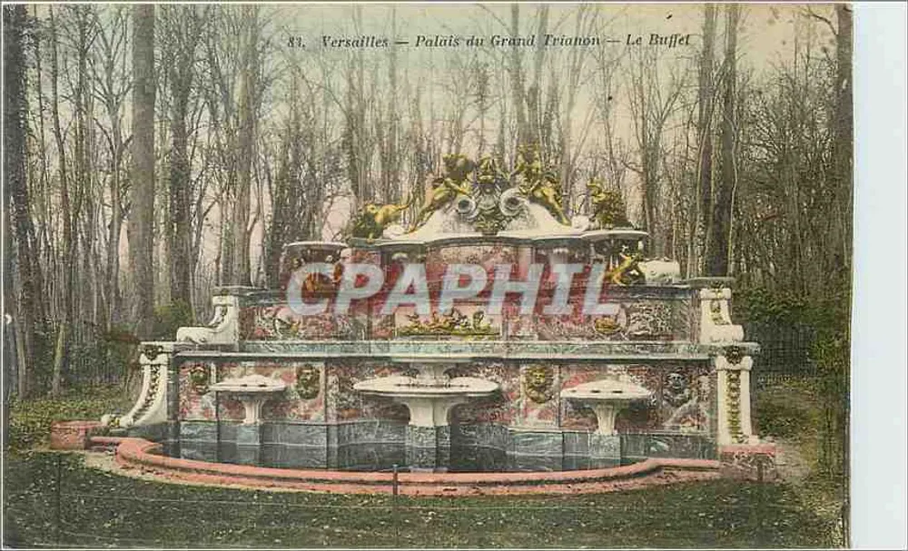 Versailles — Palácio do Grande Trianon — O Buffet - Frente