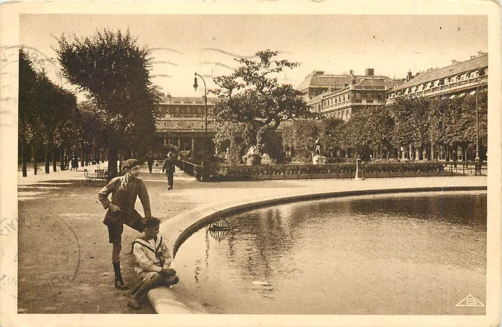 O Palácio-Royal — Vista do lago — Edição Braun & C°, N° 13 - Frente