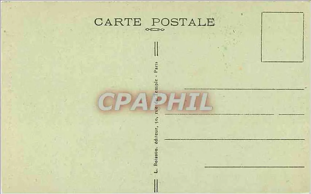Paris — Coin pittoresque aux Buttes Chaumont — J. H. — n° 703 - Verso