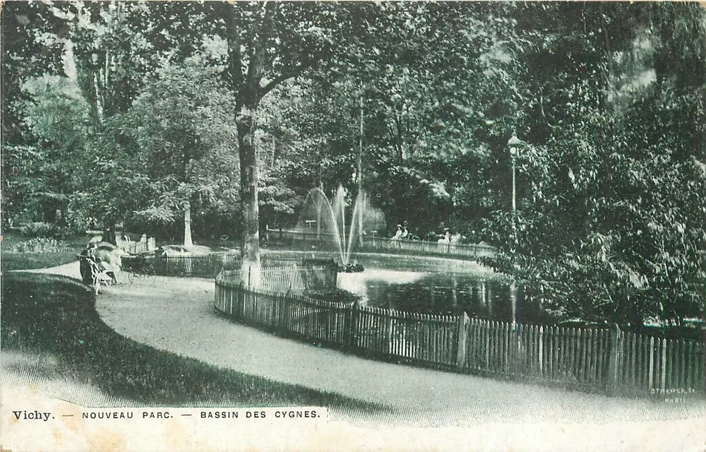 Vichy — Neuer Park — Schwannenteich — Straepen, Paris - Vorderseite