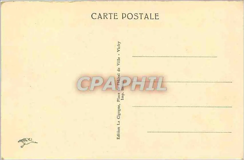 Vichy — Établissement Thermal de 1ère Classe — Entrée Principale - Verso