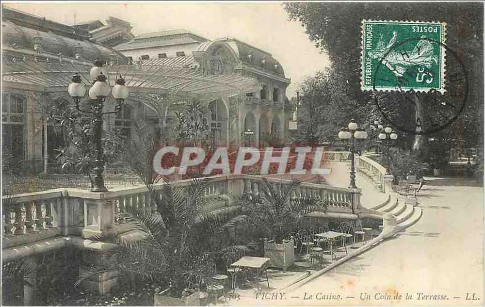 Vichy — Das Casino — Ein Stück der Terrasse — LL. - Vorderseite