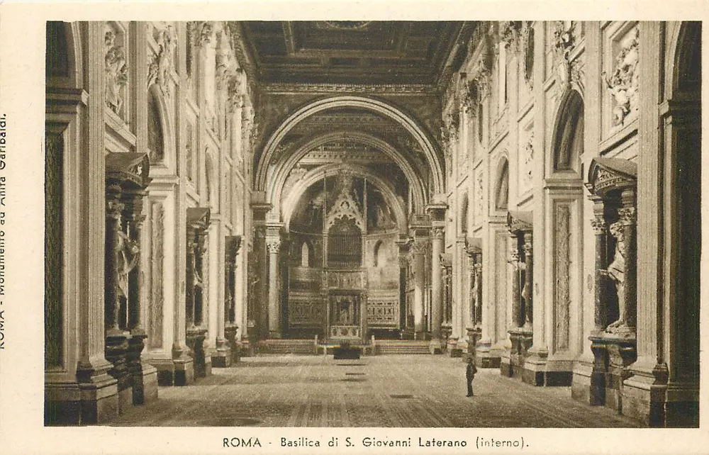 Roma - Basilica di S. Giovanni Laterano (interno) — Monumento - Anima Garibaldi - Recto