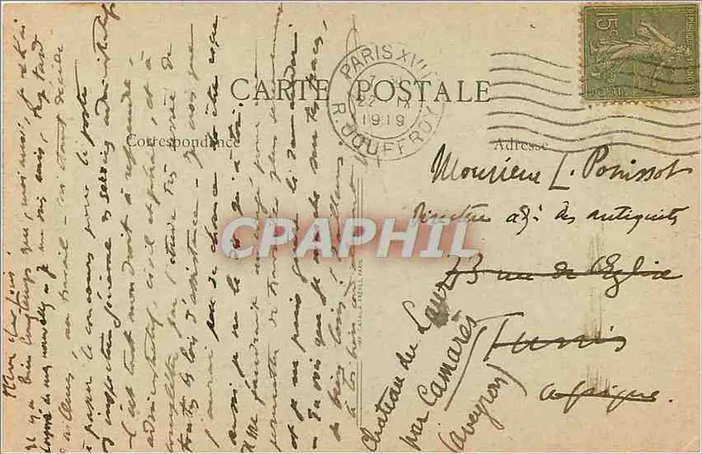 Annecy - Notre-Dame de Liesse (der Turm ist geneigt) — B.F. Paris, n°109 - Rückseite