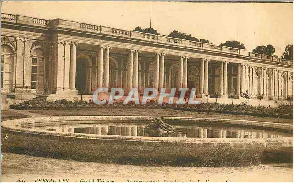Versalhes - Grand Trianon - Período atual. Fachada sobre os Jardins — n° 457 - Frente