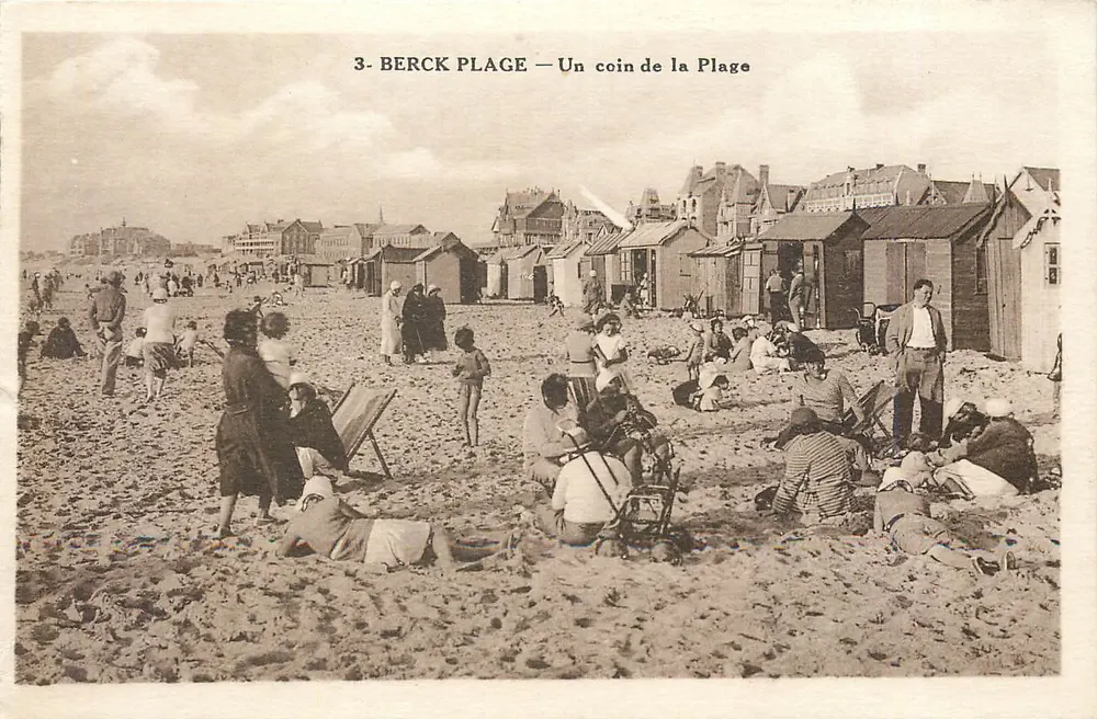 Berck Plage — Un angolo della Plage — Maison Carnot - Recto