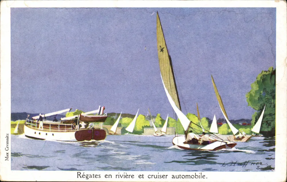 Rivierregalen und Motorcruiser — Max Cremitz — Maritime und Kolonialliga - Vorderseite