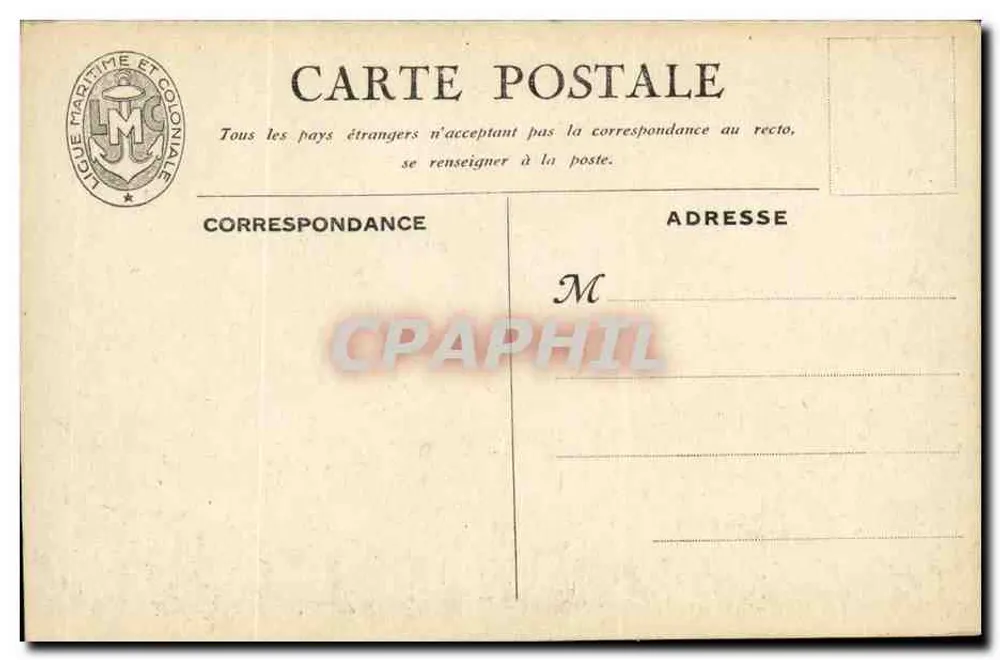 Le Croiseur "Foch" — Éditeur E. Chambretton et Cie - Paris - Verso