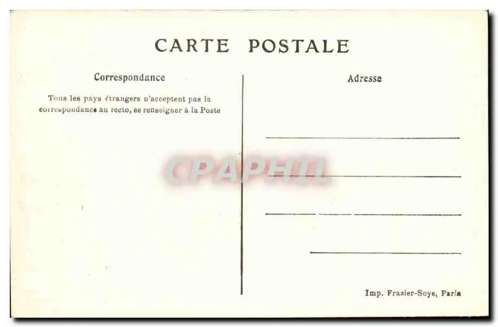La Marine Française — 6. Paquebot poste — Ligue Maritime Française, 8, Rue La Boetie, Paris - Rückseite