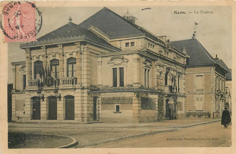 Sens — O Teatro — Edição das Novas Galerias, Sens - Frente
