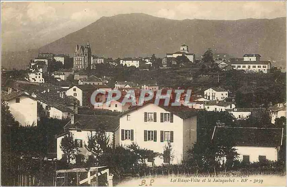 Untere Stadt und Jataquibet — Hendecave, Basque-Küste — BR - 3039 - Vorderseite