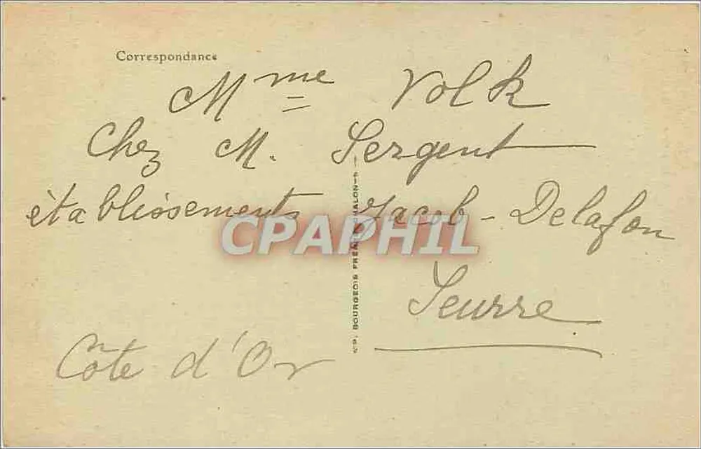 Seurre (Côte-d'Or) — Die Pfarrkirche St-Martin — Edit. Savignat - Rückseite