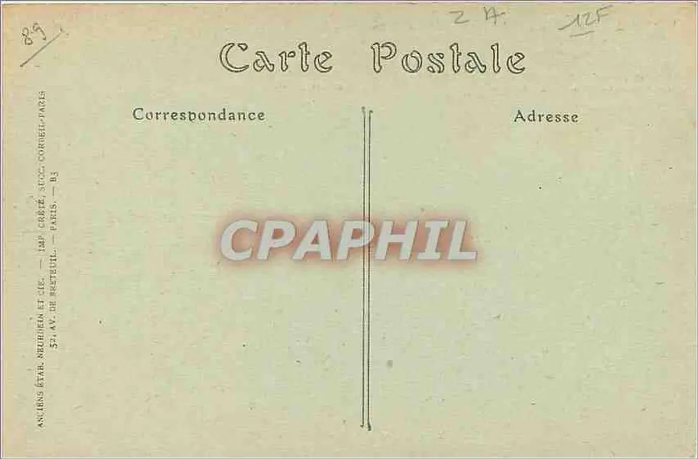 Auxerre — O Palácio de Justiça — Toulout, editor — Auxerre - Verso