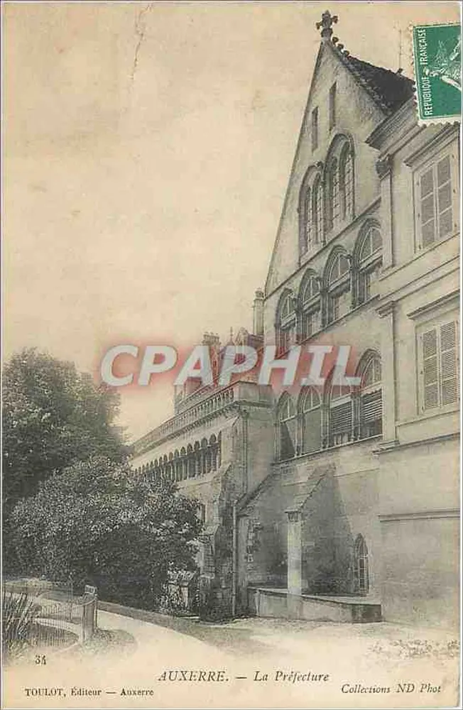 Auxerre — A Prefeitura — Toulot, Editor — Auxerre - Frente