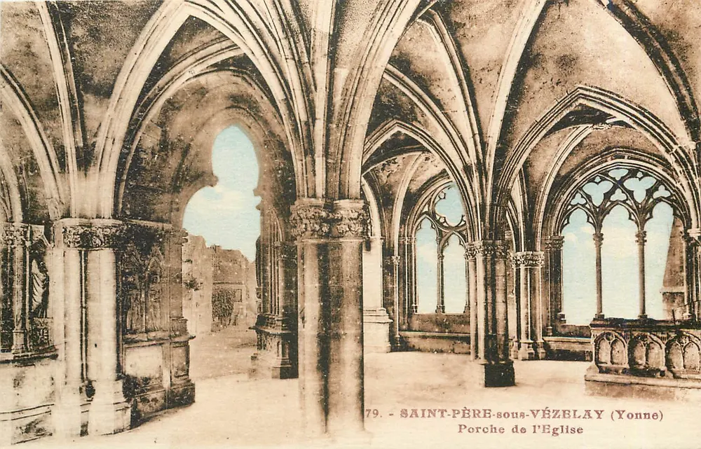Saint-Père-sous-Vézelay (Yonne) — Porche der Kirche — Verlag Le Morvan Pittoresque, n°79 - Vorderseite